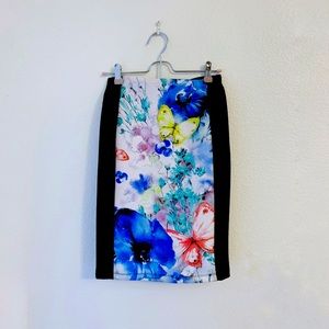 Forever 21 Floral Pencil Skirt